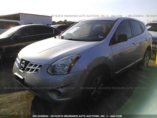 JN8AS5MT7BW188911 - 2011 NISSAN ROGUE S/SV/KROM SILVER photo 2