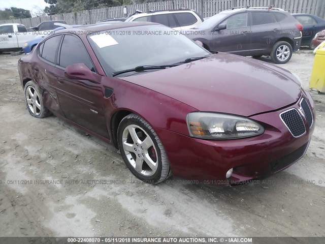 2G2WC58C981134961 - 2008 PONTIAC GRAND PRIX GXP BURGUNDY photo 1