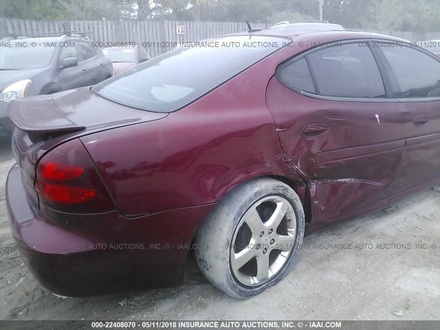 2G2WC58C981134961 - 2008 PONTIAC GRAND PRIX GXP BURGUNDY photo 6