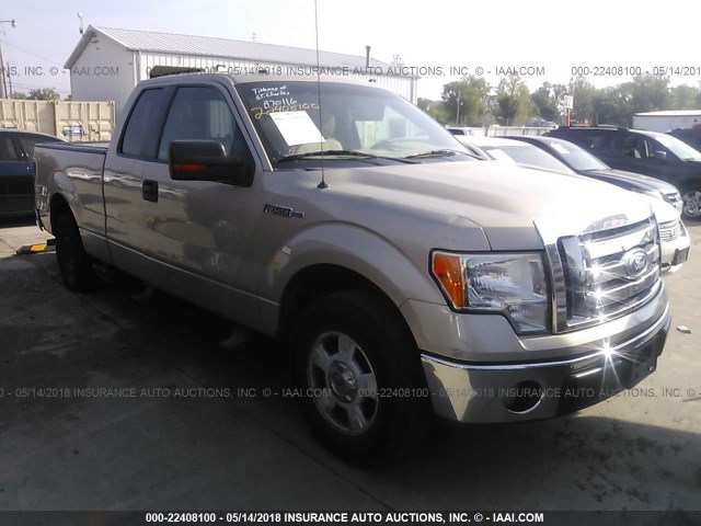 1FTEX1C85AFA70116 - 2010 FORD F150 SUPER CAB TAN photo 1