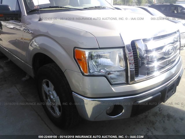 1FTEX1C85AFA70116 - 2010 FORD F150 SUPER CAB TAN photo 6