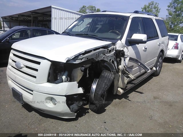 1FMFU19588LA13359 - 2008 FORD EXPEDITION LIMITED WHITE photo 2