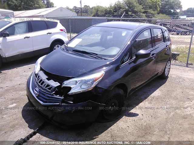3N1CE2CP9FL361308 - 2015 NISSAN VERSA NOTE S/S PLUS/SV/SL/SR BLACK photo 2