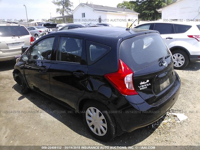 3N1CE2CP9FL361308 - 2015 NISSAN VERSA NOTE S/S PLUS/SV/SL/SR BLACK photo 3