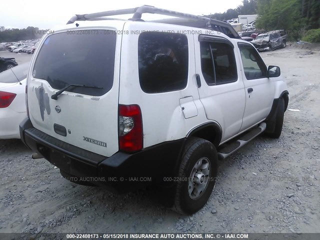 5N1ED28T3YC578457 - 2000 NISSAN XTERRA XE/SE WHITE photo 4