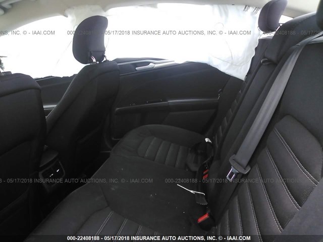 1FA6P0H71E5382157 - 2014 FORD FUSION SE GRAY photo 8