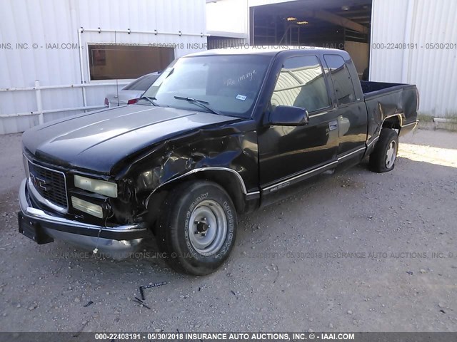 1GDEC19R1XR511691 - 1999 GMC SIERRA C1500 BLACK photo 2