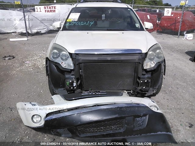 1GKER23D79J189070 - 2009 GMC ACADIA SLT-1 Weiß Foto 6