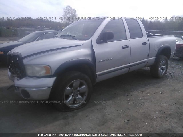 1D7HU18N22S564520 - 2002 DODGE RAM 1500 SILVER photo 2