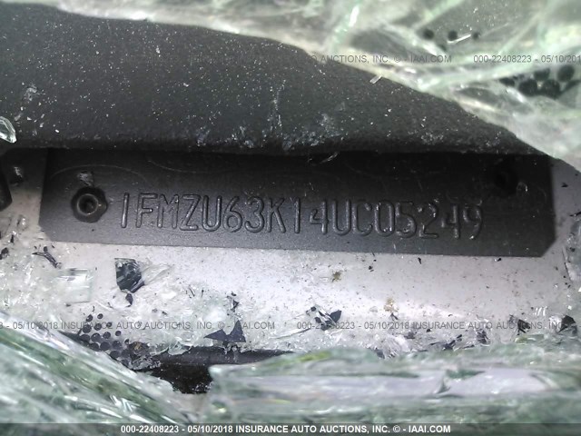 1FMZU63K14UC05249 - 2004 FORD EXPLORER XLT/XLT SPORT/NBX WHITE photo 9