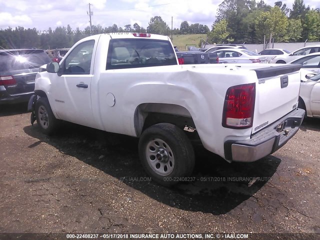 1GTPCTEX7AZ265301 - 2010 GMC SIERRA C1500 WHITE photo 3