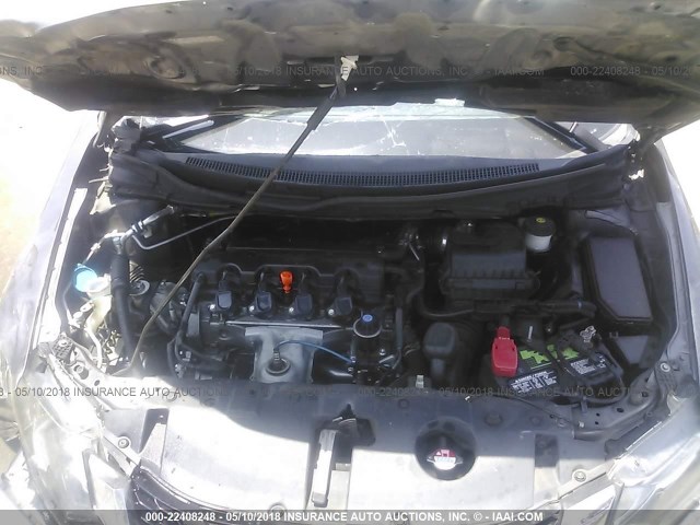 19XFB2F99FE234806 - 2015 HONDA CIVIC EXL GRAY photo 10