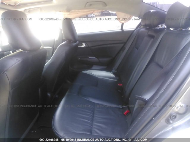 19XFB2F99FE234806 - 2015 HONDA CIVIC EXL GRAY photo 8