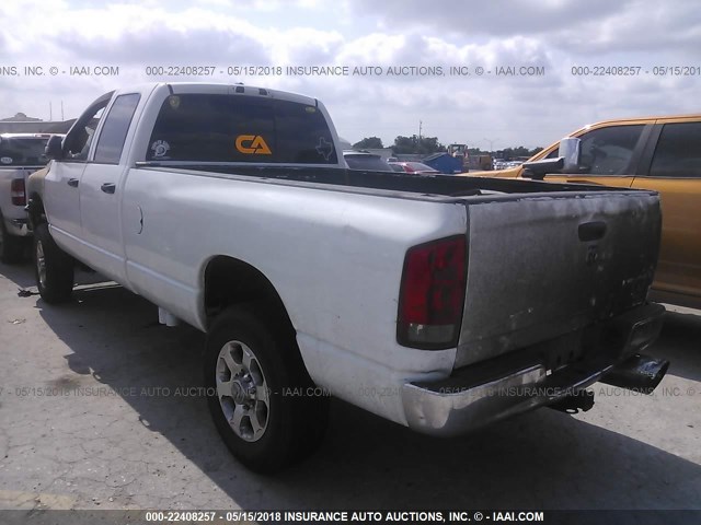 1D7KS28C96J235888 - 2006 DODGE RAM 2500 ST/SLT 白色 照片 3