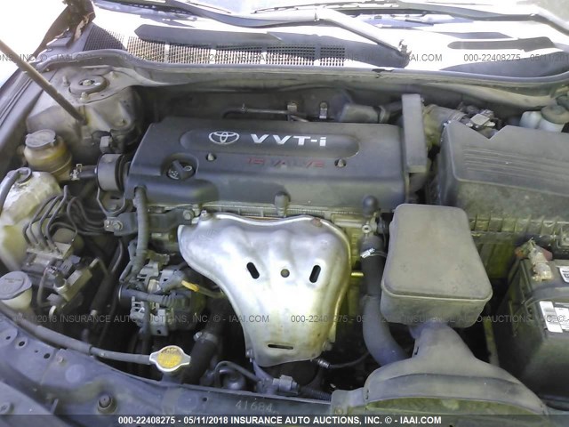 4T4BE46K68R042558 - 2008 TOYOTA CAMRY CE/LE/XLE/SE BLACK photo 10