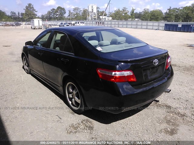 4T4BE46K68R042558 - 2008 TOYOTA CAMRY CE/LE/XLE/SE BLACK photo 3