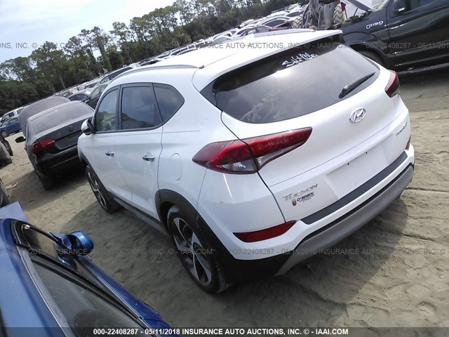 KM8J33A22HU273373 - 2017 HYUNDAI TUCSON LIMITED/SPORT AND ECO/SE WHITE photo 3
