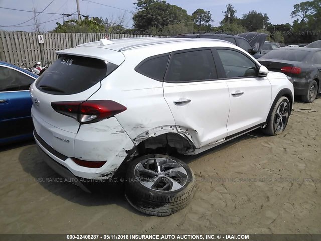 KM8J33A22HU273373 - 2017 HYUNDAI TUCSON LIMITED/SPORT AND ECO/SE WHITE photo 4