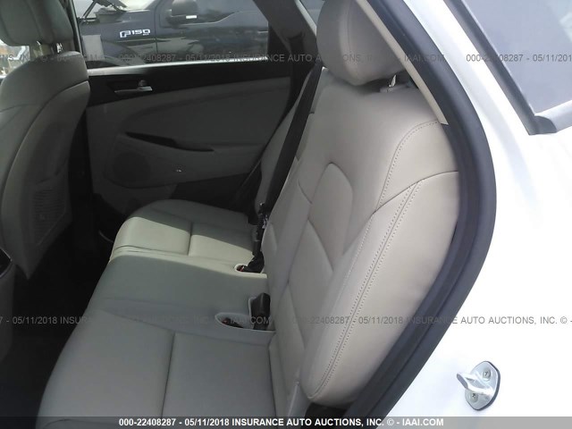 KM8J33A22HU273373 - 2017 HYUNDAI TUCSON LIMITED/SPORT AND ECO/SE WHITE photo 8