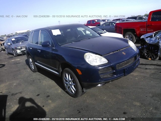 WP1AB29P44LA73868 - 2004 PORSCHE CAYENNE S BLUE photo 1