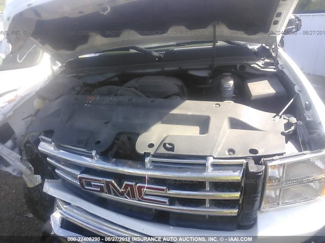 3GTP2WE34BG276050 - 2011 GMC SIERRA K1500 SLT WHITE photo 10