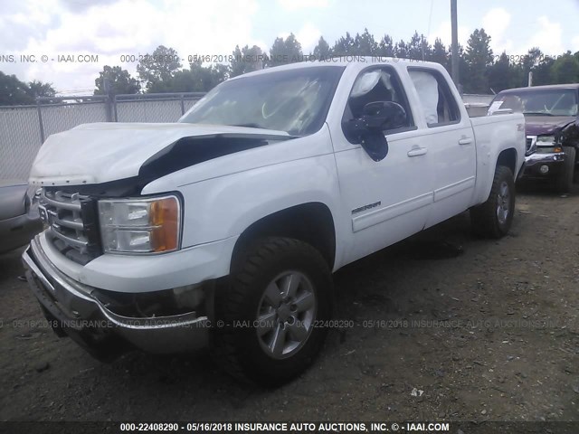 3GTP2WE34BG276050 - 2011 GMC SIERRA K1500 SLT WHITE photo 2