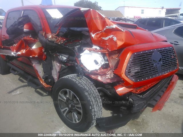 5TFAZ5CN5HX041547 - 2017 TOYOTA TACOMA DBL CAB/SR5/TRD SPORT/OR ORANGE photo 6
