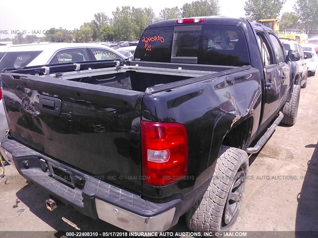 2GCEK13M571511691 - 2007 CHEVROLET SILVERADO K1500 CREW CAB BLACK photo 4