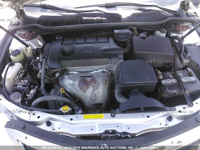 4T1BF3EK6BU715326 - 2011 TOYOTA CAMRY SE/LE/XLE SILVER photo 10