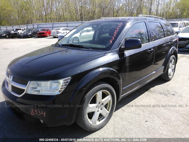 3D4PH5FV9AT202723 - 2010 DODGE JOURNEY SXT BLACK photo 2