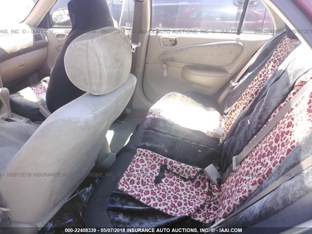 1NXBR12E0XZ140240 - 1999 TOYOTA COROLLA VE/CE/LE RED photo 8