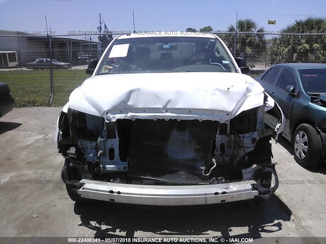 5TFRM5F15DX054562 - 2013 TOYOTA TUNDRA DOUBLE CAB SR5 WHITE photo 6