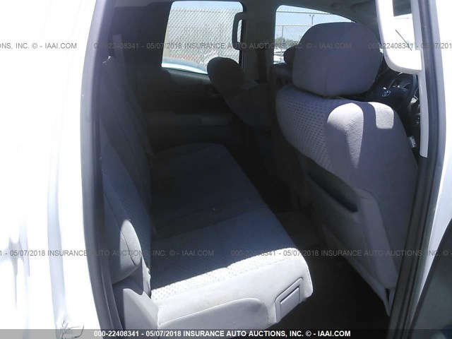 5TFRM5F15DX054562 - 2013 TOYOTA TUNDRA DOUBLE CAB SR5 WHITE photo 8