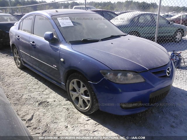 JM1BK323871702826 - 2007 MAZDA 3 S BLUE photo 1