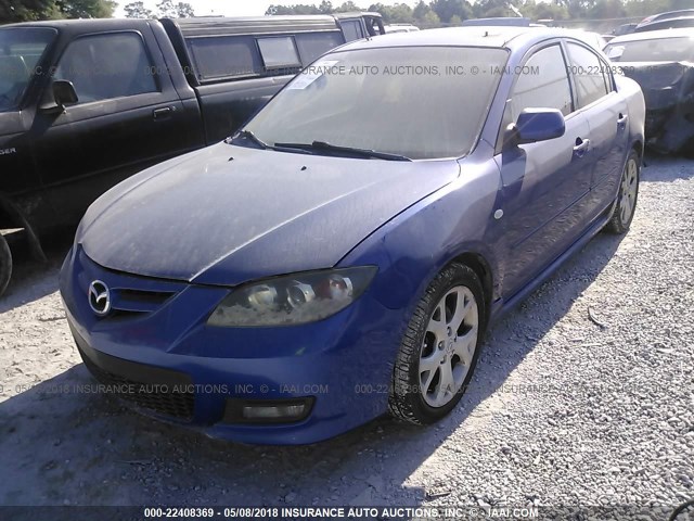 JM1BK323871702826 - 2007 MAZDA 3 S BLUE photo 2