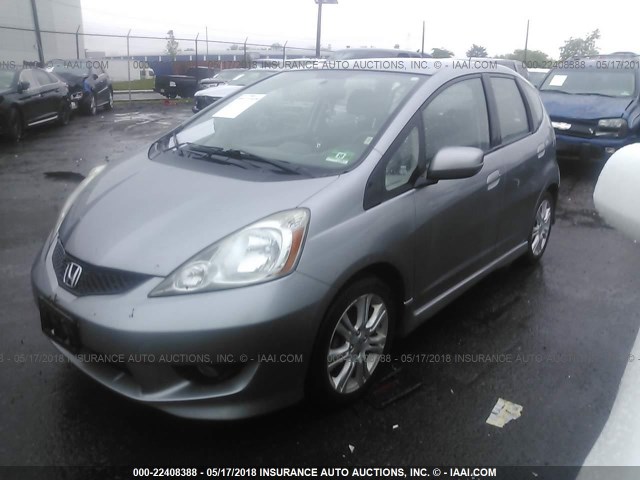 JHMGE88469S052142 - 2009 HONDA FIT SPORT SILVER photo 2