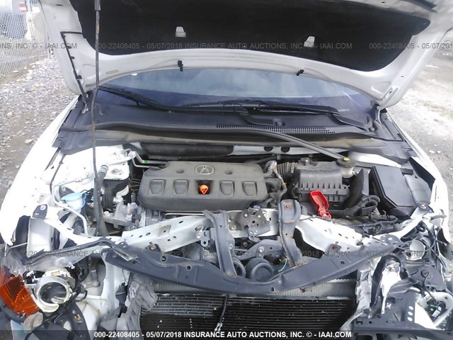 19VDE1F30EE011596 - 2014 ACURA ILX 20 WHITE photo 10