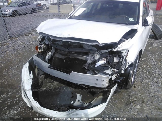 19VDE1F30EE011596 - 2014 ACURA ILX 20 WHITE photo 6