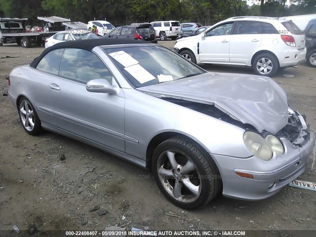 WDBTK65J75F135751 - 2005 MERCEDES-BENZ CLK 320 SILVER photo 1