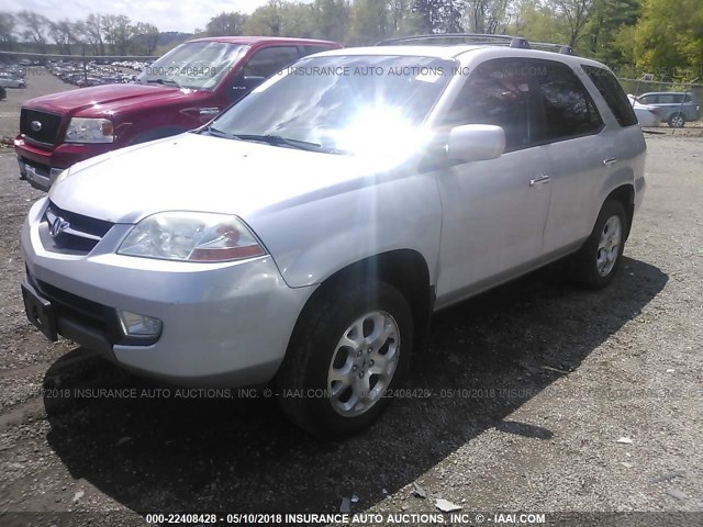 2HNYD18642H506624 - 2002 ACURA MDX TOURING SILVER photo 2