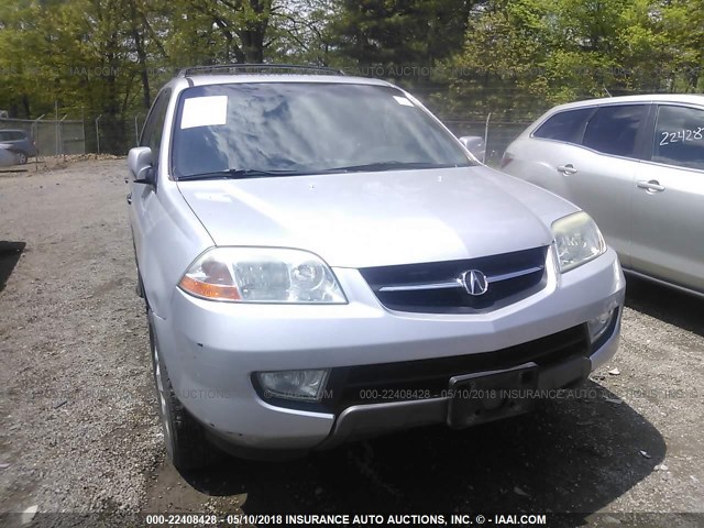 2HNYD18642H506624 - 2002 ACURA MDX TOURING SILVER photo 6