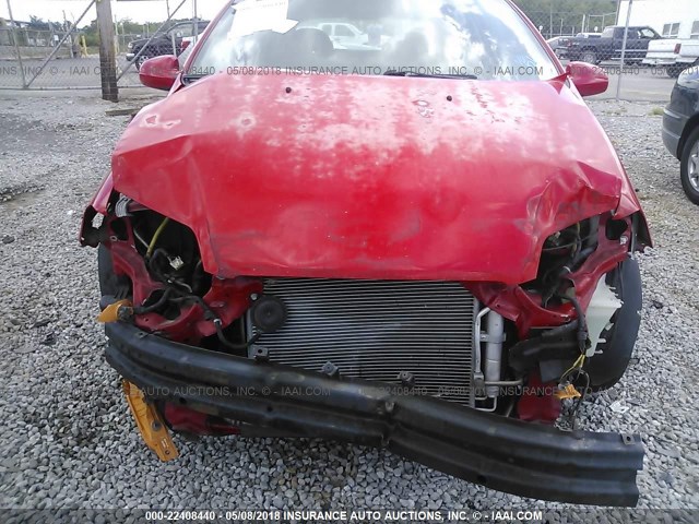 KL1TD66657B727382 - 2007 CHEVROLET AVEO LS RED photo 6