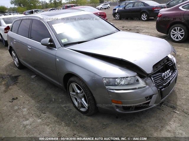 WAUKH74F36N105732 - 2006 AUDI A6 AVANT QUATTRO GRAY photo 1