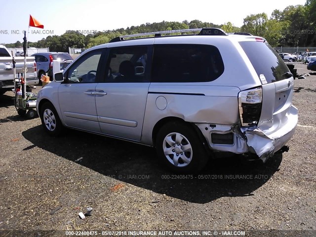 KNDMB233876116857 - 2007 KIA SEDONA EX/LX SILVER photo 3