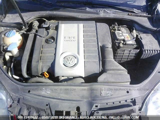 WVWEV71K76W164559 - 2006 VOLKSWAGEN NEW GTI GRAY photo 10