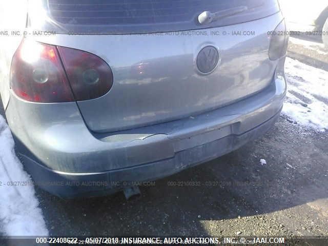 WVWEV71K76W164559 - 2006 VOLKSWAGEN NEW GTI GRAY photo 6