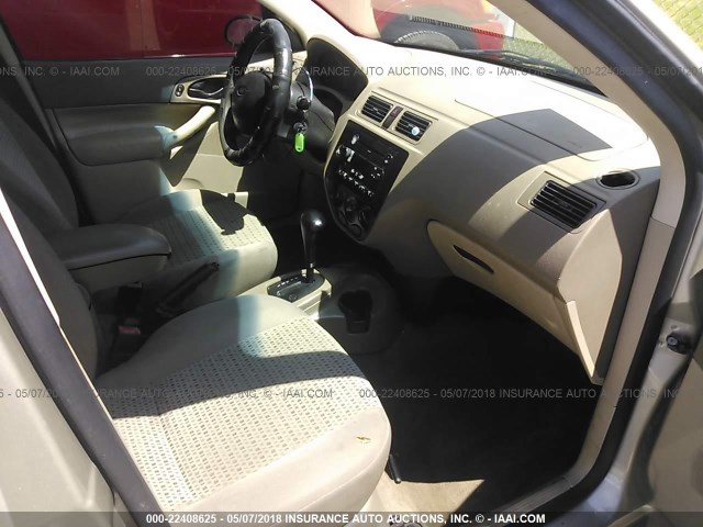 1FAFP34N07W266273 - 2007 FORD FOCUS ZX4/S/SE/SES 金色 照片 5