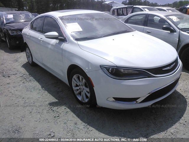 1C3CCCAB7FN637358 - 2015 CHRYSLER 200 LIMITED WHITE photo 1