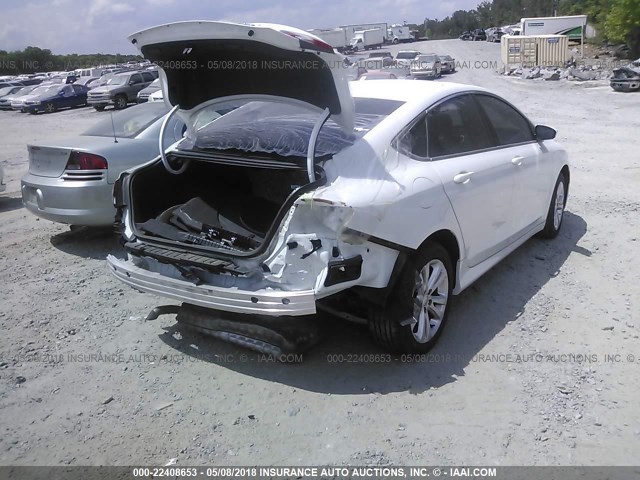 1C3CCCAB7FN637358 - 2015 CHRYSLER 200 LIMITED WHITE photo 4