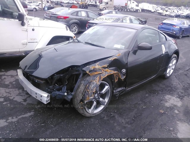 JN1BZ34DX8M706848 - 2008 NISSAN 350Z COUPE BLACK photo 2